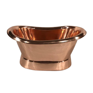 Venta al por mayor de lujo sólido hecho a mano de latón puro independiente bañera de pie niquelado cobre bañera de latón por fabricante indio - Product Image 4