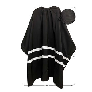 Capes de barbier professionnel, Cape de coupe de cheveux, tablier de barbier de couleur noire, Capes de barbier personnalisées - Product Image 1