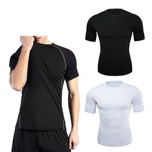 เสื้อทีเชิ้ตออกกำลังกายตัวสั้นสำหรับผู้ชายเสื้อใส่เล่นกีฬาออกกำลังกายเล่นฟิตเนสยิมชุดผดผื่น - Product Image 4