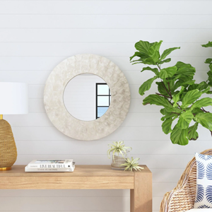 Le plus récent luxe vadrouille miroir tenture murale décoration belle forme ronde pour la décoration intérieure pas cher prix de gros du Vietnam - Product Image 6