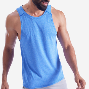 Camiseta sin mangas de algodón personalizada de alta calidad, de secado rápido y transpirable, ecológica, para hombres, gimnasio, entrenamiento, equipo de Fitness, estilo deportivo - Product Image 4