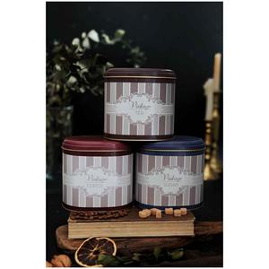 Oval Metal Storage <b>Box</b> <b>Set</b> 140 x 120 x 130 mm 1.4L (<b>Set</b> of 3 ) Elegance Elegance Design - Product Image 1