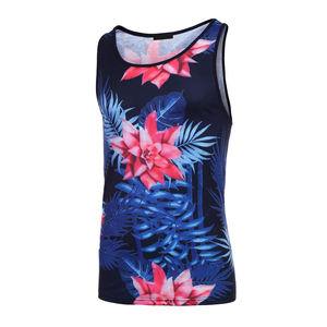 Custom Design Breathable Custom Sizes tank Top Sublimation Print Shirts 100% Polyester Sleeveless Graphic Design Print Singlet - Product Image 4