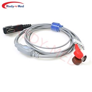 Snap <span class=keywords><strong>Holter</strong></span> paciente ECG cabo <span class=keywords><strong>DMS</strong></span> 7 chumbo TPU Material infravermelho distante desinfecção - Product Image 4
