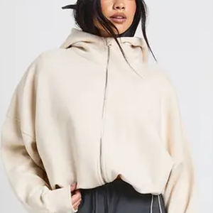 Sweat-shirt pour femme décontracté à prix d'usine, coupe confortable, service OEM, prix bas, design avec logo personnalisé, manches longues - Product Image 5