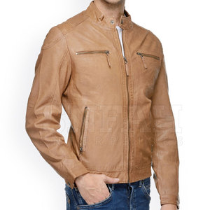 Veste en cuir véritable pour homme, best-seller, service OEM, directement de l'usine, nouvelle mode, coupe ajustée pour l'hiver, style streetwear - Product Image 2
