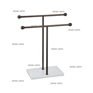 Support de rangement pour bijoux en fer au design simple avec base blanche, support de tableware de haute qualité à prix attractif - Product Image 1