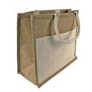 Bolsas de compras de yute reutilizables de moda ecológica de alta calidad, yute natural al por mayor para uso diario, uso diario de alta calidad - Product Image 2