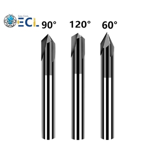 ECL Customizable 60/90/120 <strong>Chamfer</strong> Drill 4 Flute Multi-blade DP Model CNC Milling Cutter Solid Carbide ODM OEM Supported - Product Image 5