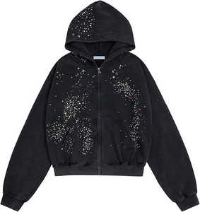 Basics Hoodies pour hommes confortables et ajustables avec strass, respirants, best-seller, meilleur design - Product Image 1