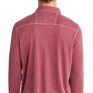 Camisas de Manga Larga para Hombre, Tejido Sólido de Mezcla de Poliéster/Algodón, Servicio OEM, Bordadas, Ligeras y Transpirables - Product Image 2