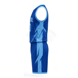 Uniforme de basket-ball moderne en polyester pour hommes, respirant, léger, séchage rapide, vêtements de sport performants, compétitions, personnalisable - Product Image 3