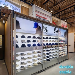 Tùy chỉnh thời trang hiện đại giày mũ tủ trưng bày cho quảng cáo bán lẻ trung tâm mua sắm nhà máy trưng bày trực tiếp Kệ đánh bóng - Product Image 3