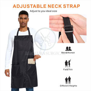 Delantal de peluquero sin mangas profesional, bolsillos funcionales, protección UV, transpirable, ligero para estilistas, peluqueros, uso en salón - Product Image 5