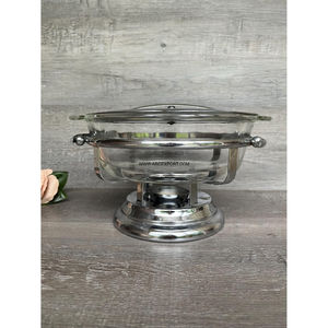 Juego de buffet de plato de frotamiento de lujo para restaurante en casa, plato de frotamiento de acero inoxidable, calentador de alimentos a precios bajos - Product Image 2