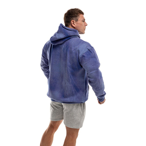 เสื้อฮู้ดออกกำลังกายแบบซิปสำหรับผู้ชายรุ่นใหม่ ผ้าทอหนานุ่ม สวมใส่สบาย เหมาะสำหรับฤดูหนาว ออกกำลังกาย วิ่ง มีกระเป๋า - Product Image 3