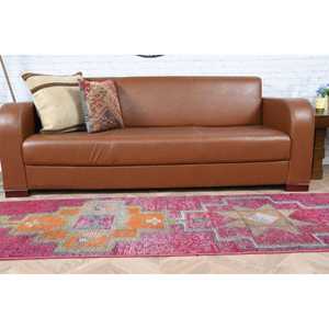 Rug, 2.3x9 ft Turkish Rug, <b>Red</b> Southwestern Rug <b>Wool</b> - Product Image 5