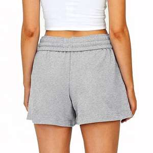 <b>Women's</b> Active Wear Cotton Fleece <b>Sweat</b> <b>Shorts</b> Customizable Striped Design Style Booty <b>Short</b> Pockets Wholesale Board <b>Shorts</b> - Product Image 2