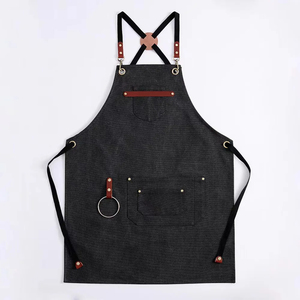 Work <b>Apron</b> of Cotton Canvas With Multi-Pockets and Cross-back Straps Suitable for All Body Size Wear Tool <b>Apron</b> - Product Image 1