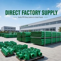 Raccords de tuyauterie PPR, coudes verts pleine taille 25 mm, raccords à bride, croisillons à 4 voies, norme DIN, pour l'installation de conduites d'eau en plastique
