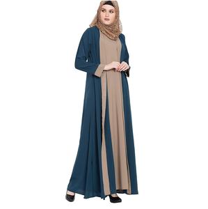 Abaya pour dames Dernier style Robe islamique pakistanaise Vêtements abaya pour dames avec boutons et logo personnalisés - Product Image 3