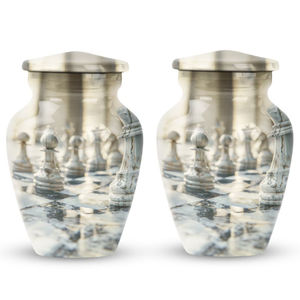 Urnas de cremación de metal de calidad superior para suministros funerarios Urnas de metal a precio mayorista Suministros y equipos para funerales y cementerios - Product Image 2