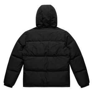 Chaqueta acolchada con capucha para hombre a la moda al por mayor con diseños personalizados-impermeable informal invierno bordado cremallera sólida de alta calidad - Product Image 4