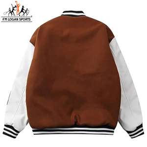 Chaqueta de equipo deportivo para hombre y mujer, chaqueta de alta calidad con logotipo personalizado, a la última moda, con estilo de equipo universitario, de FM LOGAN SPORTS, OEM - Product Image 4