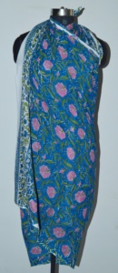 Pareo con estampado de bloques a mano, tela de gasa de algodón suave para mujer, pareo para todas las estaciones, regalo de Navidad para ella, venta al por mayor - Product Image 5