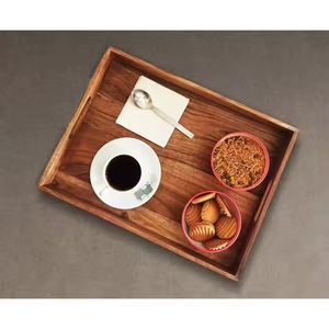 Plateau en bois rustique parfait pour servir et décorer par glowin fashion - Product Image 4