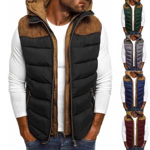 Chaquetas sin mangas de invierno para hombre con capucha 2025 nueva moda Otoño cremallera chaleco frío estilo coreano bordado prendas de vestir exteriores masculinas - Product Image 3