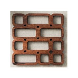 Wood Trivet Fish Design <b>Wooden</b> Trivet With Rope Handle Home Hotel Kitchen Used Round Shaped Heat Resistant - Product Image 3
