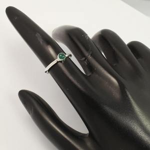 Plata de Ley 925 sólida, cabujón de ónix verde Natural, piedra preciosa, anillo hecho a mano, joyería de plata de ley 925, anillo estampado, joyería - Product Image 4