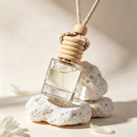 Diffuseur de parfum pour voiture Astree, lot de 2, à suspendre, parfum longue durée, sans électricité, flacon en verre, rafraîchisseur d'air