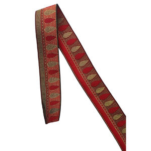 ริบบิ้นลูกไม้ไนลอนโพลีเอสเตอร์สีสันสดใสสายรัดกระเป๋าสไตล์วินเทจขนาด1.5นิ้ว - Product Image 1