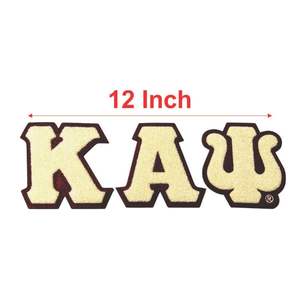 Kappa Alpha Psi Cream Chenille <b>Patch</b> Premium Embroidered Greek Letter Crest <b>For</b> <b>Jackets</b> Hoodies Bags Accessories - Product Image 6