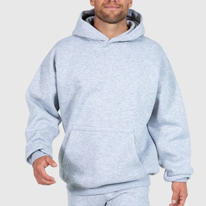 Sweat à capuche zippé d'hiver pour hommes New Plus Fleece 450Gsm Hoodie Casual Oversize Zipper Men's Hoodies - Product Image 6