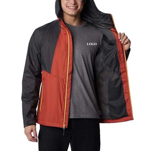 Nueva llegada superventas personalizado liso cortavientos ligero impermeable ropa de hombre chaquetas logotipo personalizado chaquetas de lluvia de nailon - Product Image 6