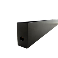 Système d'éclairage sur rail magnétique noir de 1m moderne en gros Surface 48V pour accessoires LED Corps en aluminium pour bureau et maison
