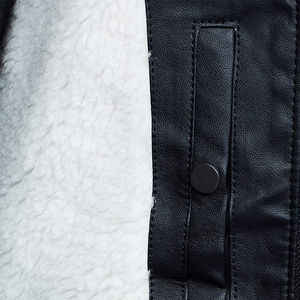 OEM personalizado nueva moda Venta caliente elegante a prueba de viento cómodo invierno perfecto Slim Fit alta demanda chaqueta de cuero para hombre - Product Image 5