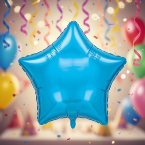 Palloncino a Forma di Stella in Foil Blu 24 Pollici per Decorazioni Festive - Product Image 3