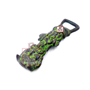 Abrebotellas de latón Accesorios de barra únicos Abrebotellas de latón Montado en la pared "RAKSHAS"(130mm) - Product Image 3