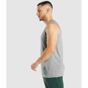Débardeurs de sport sans manches pour hommes, compression, col montant, polyester et élasthanne, qualité supérieure, fitness - Product Image 3