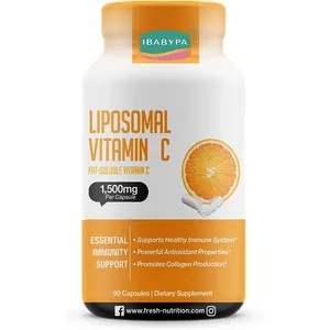 Fat System Vitamin C Kapseln 1500 mg) Schlucken oder gießen Sie das Pulver in Getränke natürliche vegetarische Kapseln ohne GVO