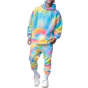 Chándales personalizados para hombre, última moda, Jersey de algodón tejido de alta calidad, chándales deportivos Unisex con tinte de corbata - Product Image 2