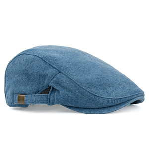 2026 New Wholesale Men Ivy <b>Hat</b> Newsboy Cap Casual Classic Wool Blend Tweed <b>Flat</b> Cap Cabbie <b>Hat</b> Men - Product Image 2