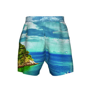 Short de ville en coton pour hommes taille adulte personnalisé nouveau style solide imprimé par sublimation avec fermeture à la taille élastique - Product Image 1