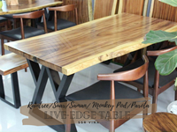 SSR VINA-Ensemble de table à manger en bois massif-Meubles de taille personnalisée/Table à manger en bois/Couleur personnalisée