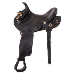 Real Buffalo Leather Handmade Customized <b>Black</b> <b>Polish</b> Race English Saddle with Wood Tree and SUS304 Hardware Classic Design - Product Image 6