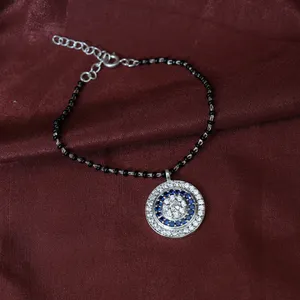 925 Silver <b>Tennis</b> Bracelet with Blue Sapphire for Women Daily Wear Rose <b>Gold</b> Emerald Cut Diamond Pearl <b>Gold</b> Jewelry - Product Image 4